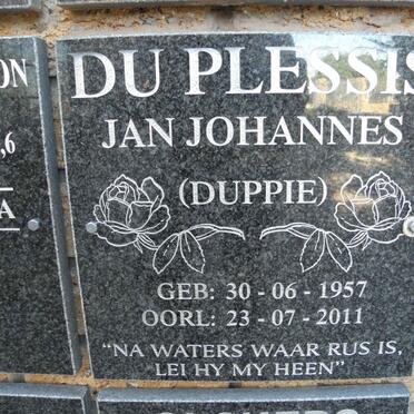 PLESSIS Jan Johannes, du 1957-2011