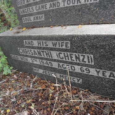 STELLA Lawrence Emmanuel 1877-1947 &amp; Chrisanti CHENZI -1949