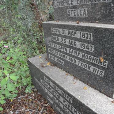 STELLA Lawrence Emmanuel 1877-1947 &amp; Chrisanti CHENZI -1949