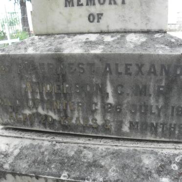 ANDERSON P. Ernest Alexander -1905