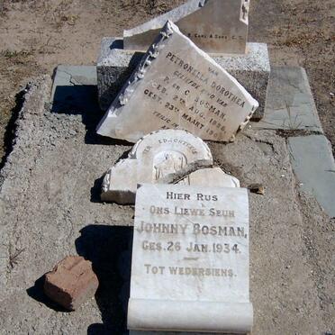 BOSMAN Petronella Dorothea 1898-1900 :: BOSMAN Johnny -1934