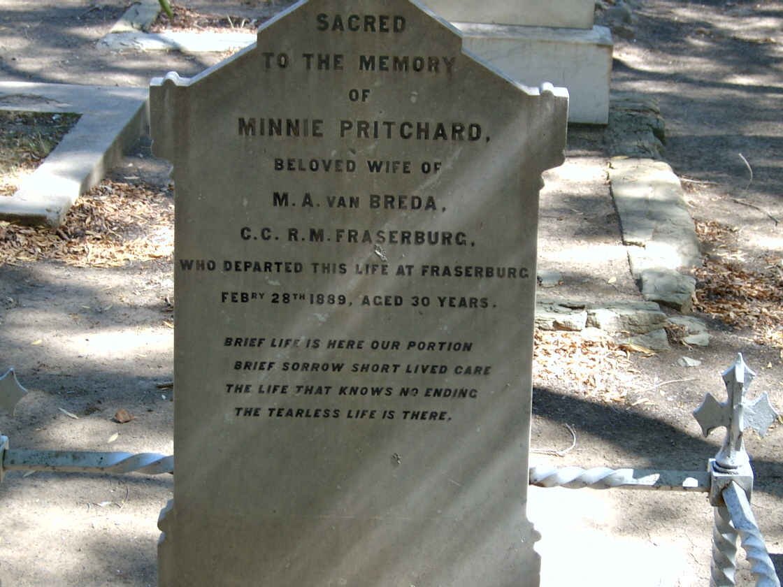 BREDA Minnie, van nee PRITCHARD -1889