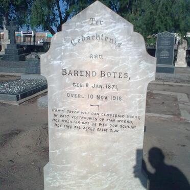 BOTES Barend 1871-1916