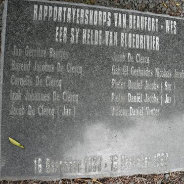 8. The Battle of Bloodriver - heroes from Beaufort-West