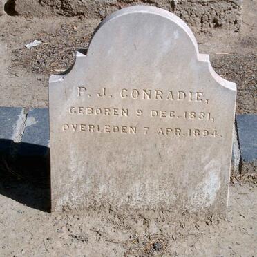 CONRADIE P.J. 1831-1894