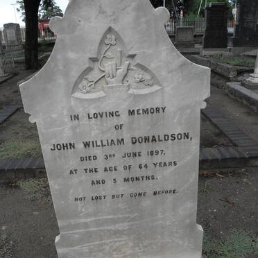 DONALDSON John William -1897