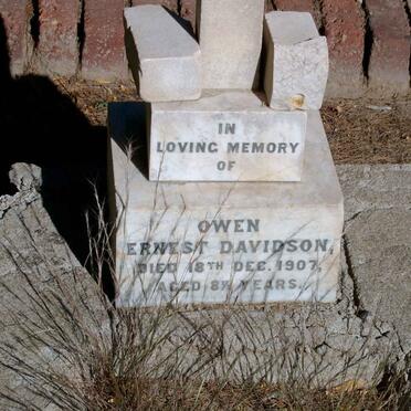 DAVIDSON Owen Ernest -1907