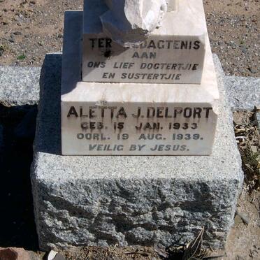 DELPORT Aletta J. 1933-1939