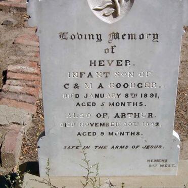 GOODGER Hever -1891 :: GOODGER Arthur -1893