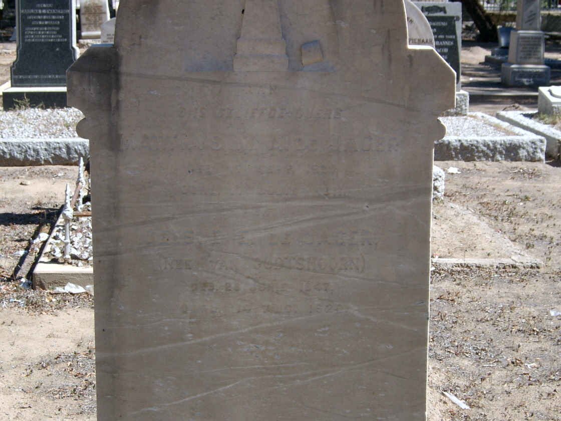 JAGER M., de &amp; REEDE VAN OUDTSHOORN 1847-1920