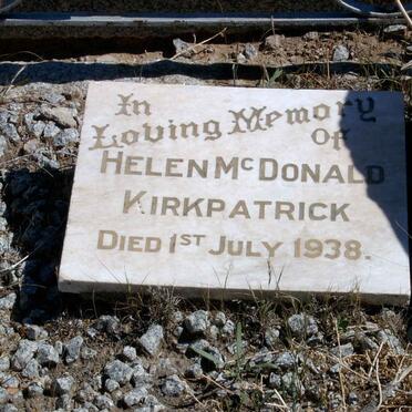 KIRKPATRICK Helen McDonald -1938