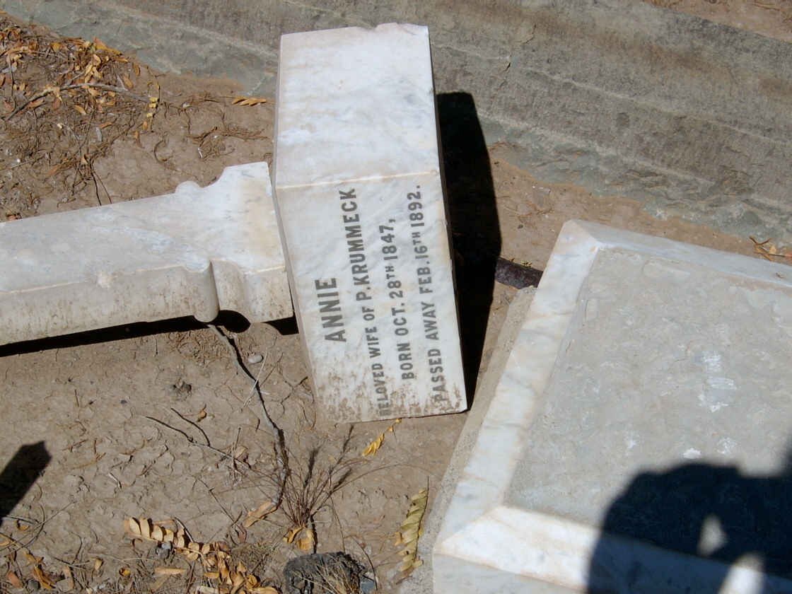 KRUMMECK Annie 1847-1892