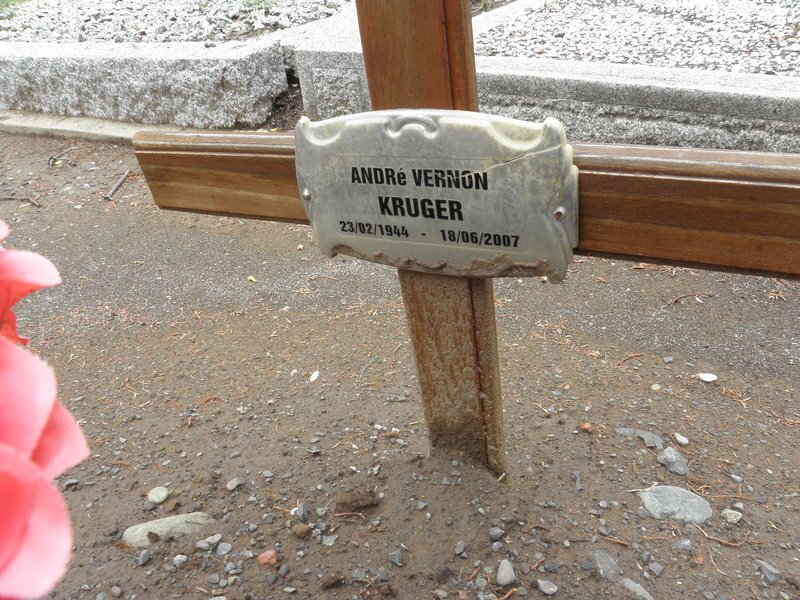 KRUGER Andre Vernon 1944-2007