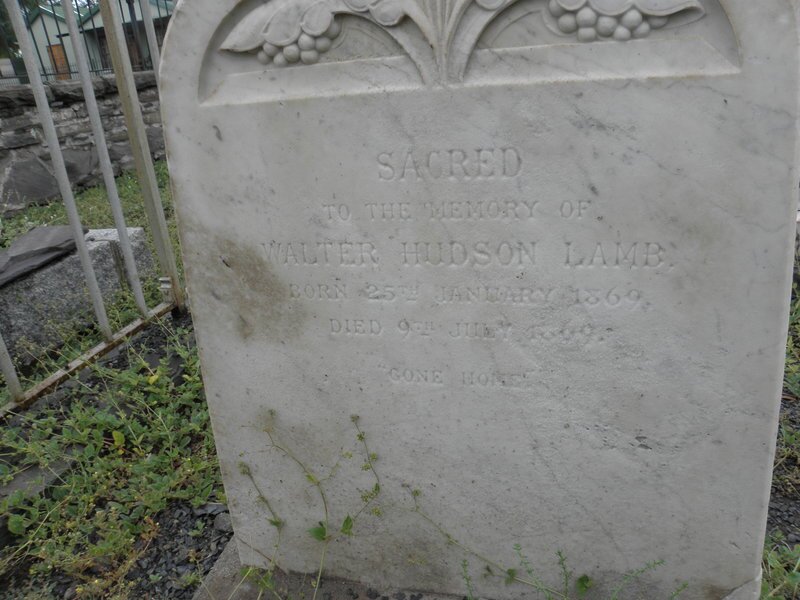 LAMB Walter Hudson 1869-1869
