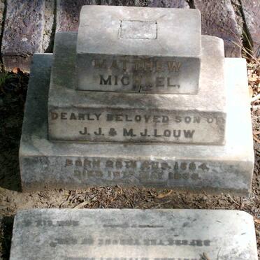 LOUW Matthew Michael 1884-1888