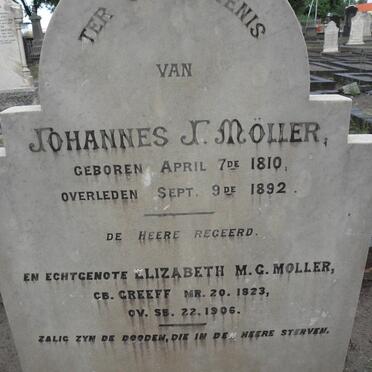 MOLLER Johannes J. 1810-1892 &amp; Elizabeth M.G. GREEFF 1823-1906