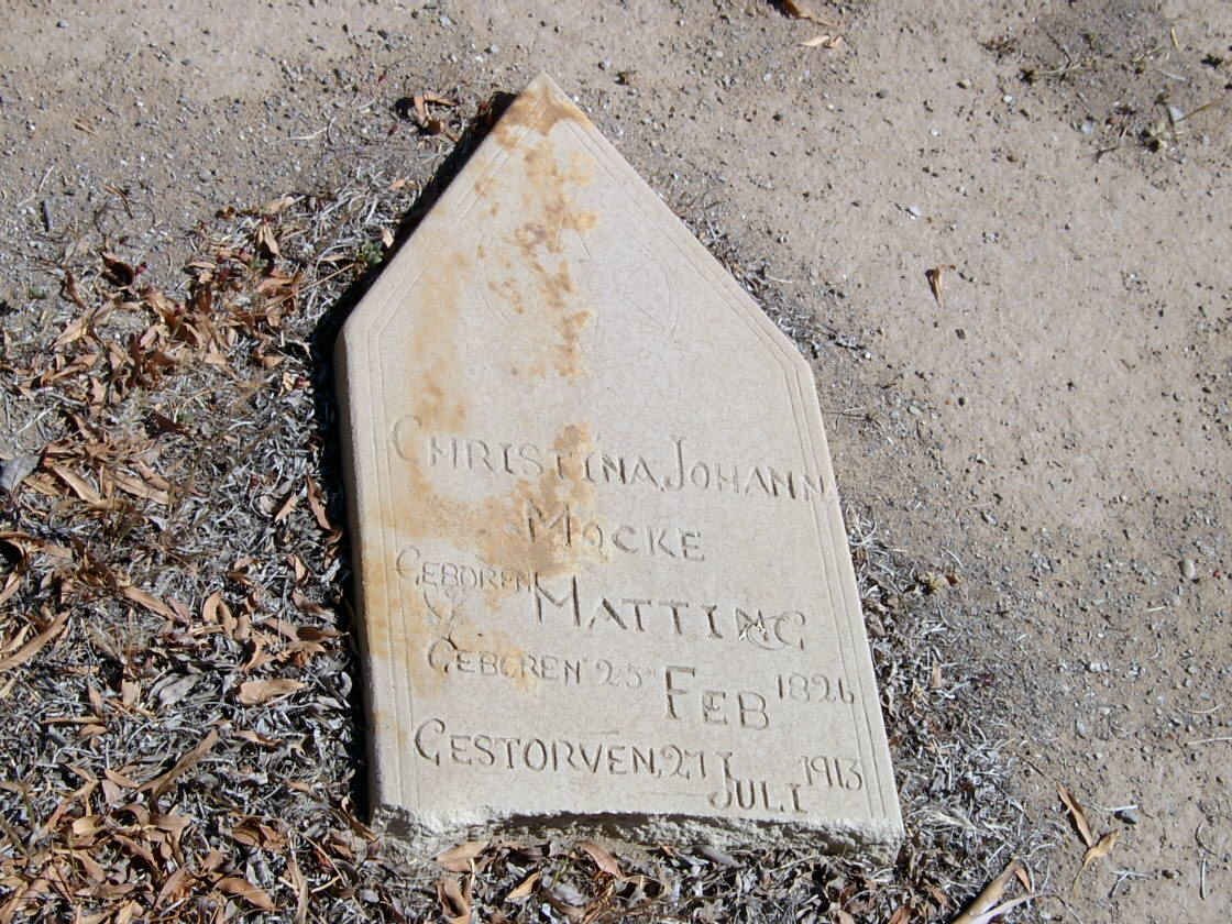 MOCKE Christina Johanna nee HATTING 1825-1913