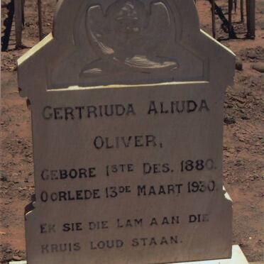 OLIVER Gertriuda Aliuda 1880-1930