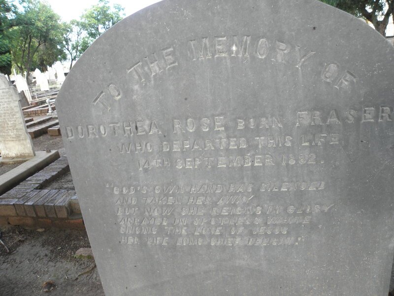 ROSE Dorothea nee FRASER -1892