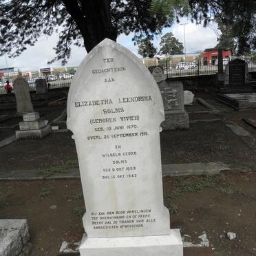 SOLMS Elizabetha Leendrina nee VIVIERS 1870-1918