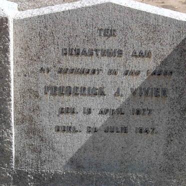 VIVIER Frederick J. 1877-1947