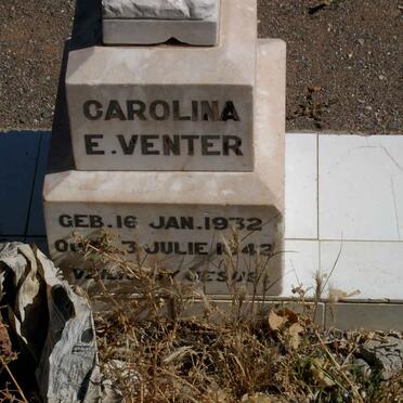 VENTER Carolina E. 1932-1942