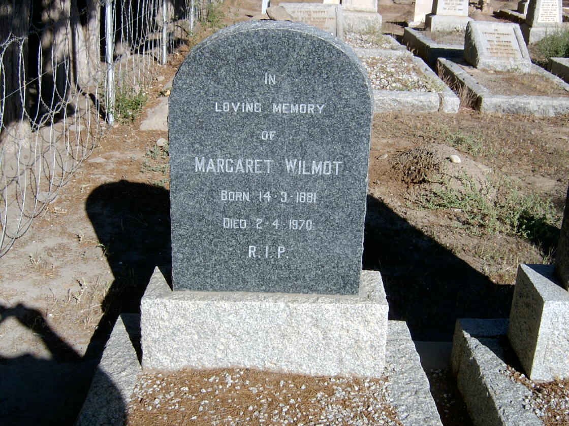 WILMOT Margaret 1881-1970