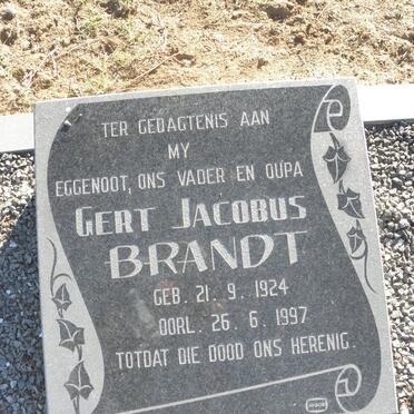 BRANDT Gert Jacobus 1924-1997