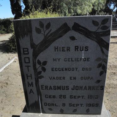 BOTHMA Erasmus Johannes 1913-1969