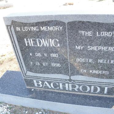 BACHRODT Hedwig 1910-1996