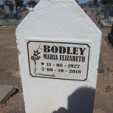 BODLEY Maria Elizabeth 1927-2018