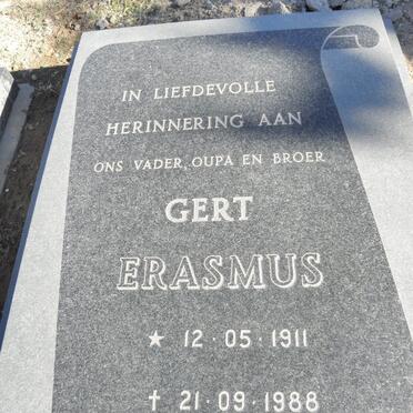 ERASMUS Gert 1911-1988