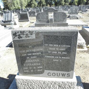 GOUWS Johanna Cathrina 1896-1967