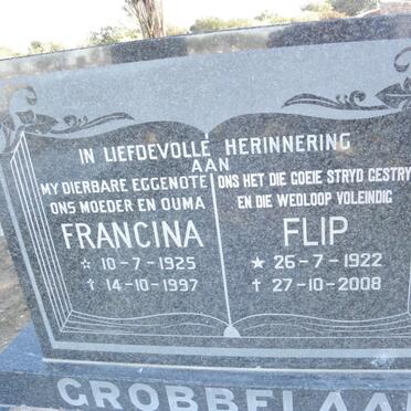 GROBBELAAR Flip 1922-2008 &amp; Francina 1925-1997