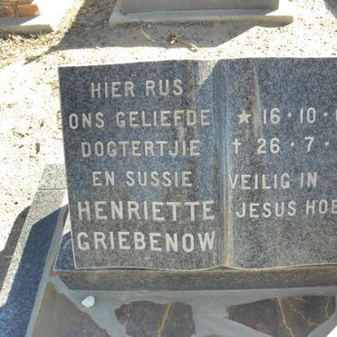 GRIEBENOW Henriette 1967-1977