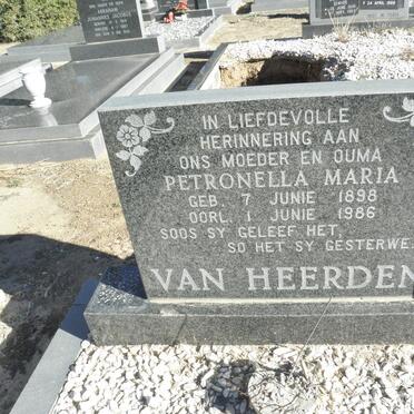 HEERDEN Petronella Maria, van 1898-1986