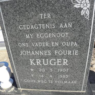 KRUGER Johannes Fourie 1907-1985