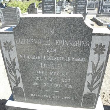 KOCK Dorie, de nee MEYER 1922-1966