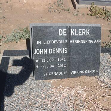 KLERK John Dennis, de 1932-2012