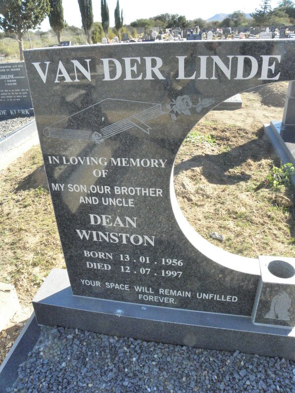 LINDE Dean Winston, van der 1956-1997