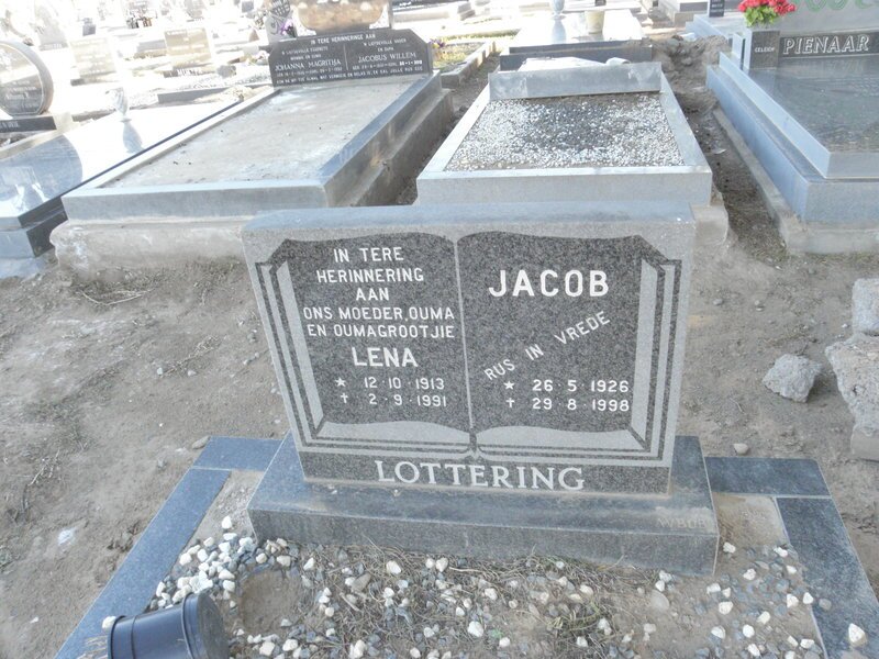 LOTTERING Jacob 1926-1998 &amp; Lena 1913-1991