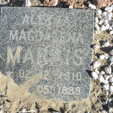 MARAIS Aletta Magdalena 1910-1989