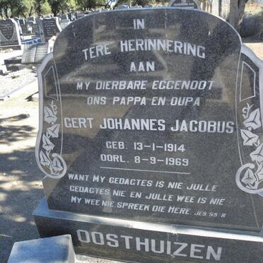 OOSTHUIZEN Gert Johannes Jacobus 1914-1969