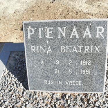 PIENAAR Rina Beatrix 1912-1991