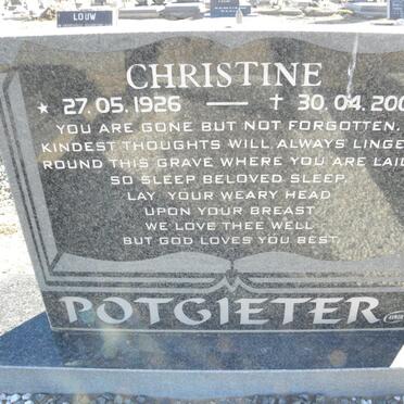 POTGIETER Christine 1926-2001