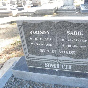 SMITH Johnny 1917-2002 &amp; Sarie 1919-1997