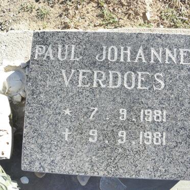 VERDOES Paul Johannes 1981-1981