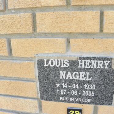 NAGEL Louis Henry 1930-2005
