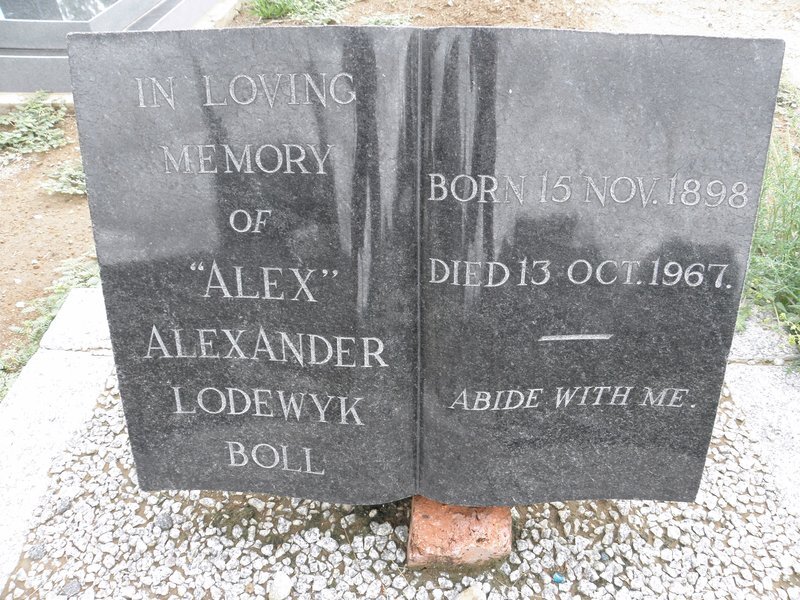 BOLL Alexander Lodewyk 1898-1967