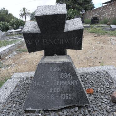 BACHWITZ W.P. 1884-1965